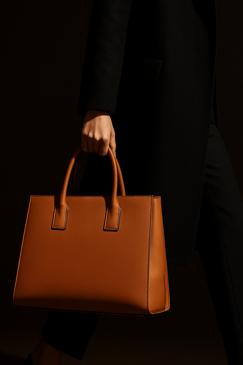 Structured Leather Tote